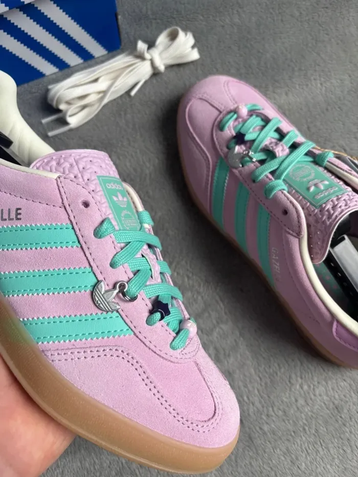 Adidas Originals Gazelle Bliss Lilac / Acid Mint - photo numéro 5