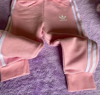 Ensemble Survêtement ADIDAS Original Bébé Rose Pâle 18-24 Mois
