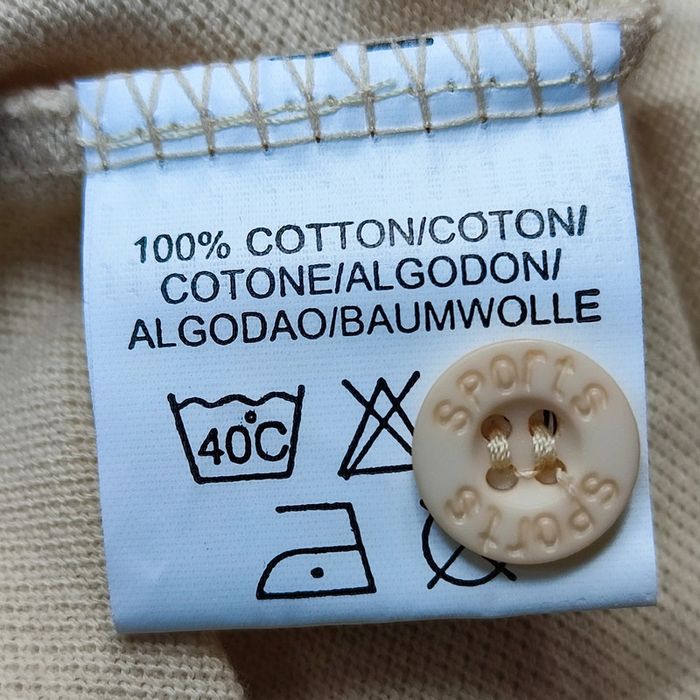 Polo beige clair 100% coton pour homme taille S, Compagnie Alpine - photo numéro 5