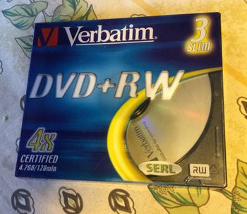 DVD-RW x3 vierge VERBATIM
