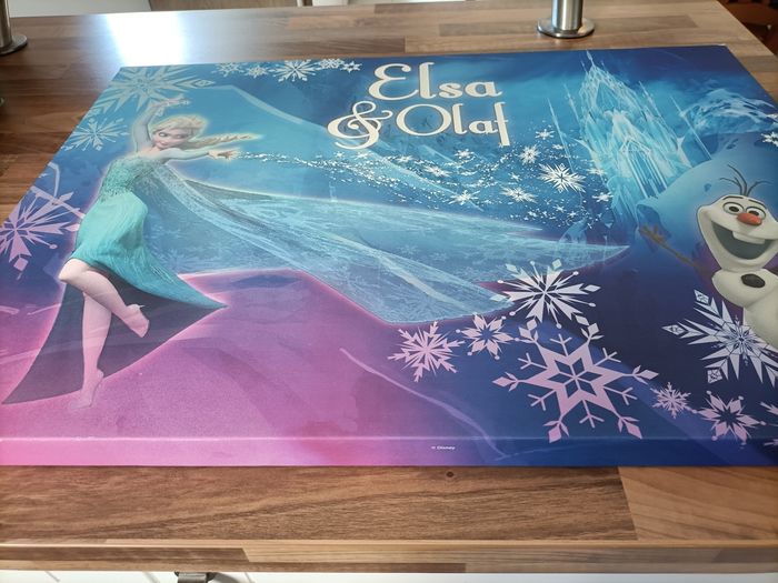 Cadre phoforescent Reine des Neiges bleu Elsa et Olaf - photo numéro 8
