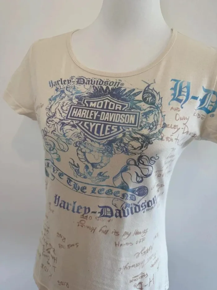 T-shirt Harley Davidson femme made in US taille M - photo numéro 2