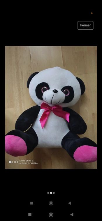 Grand doudou peluche panda