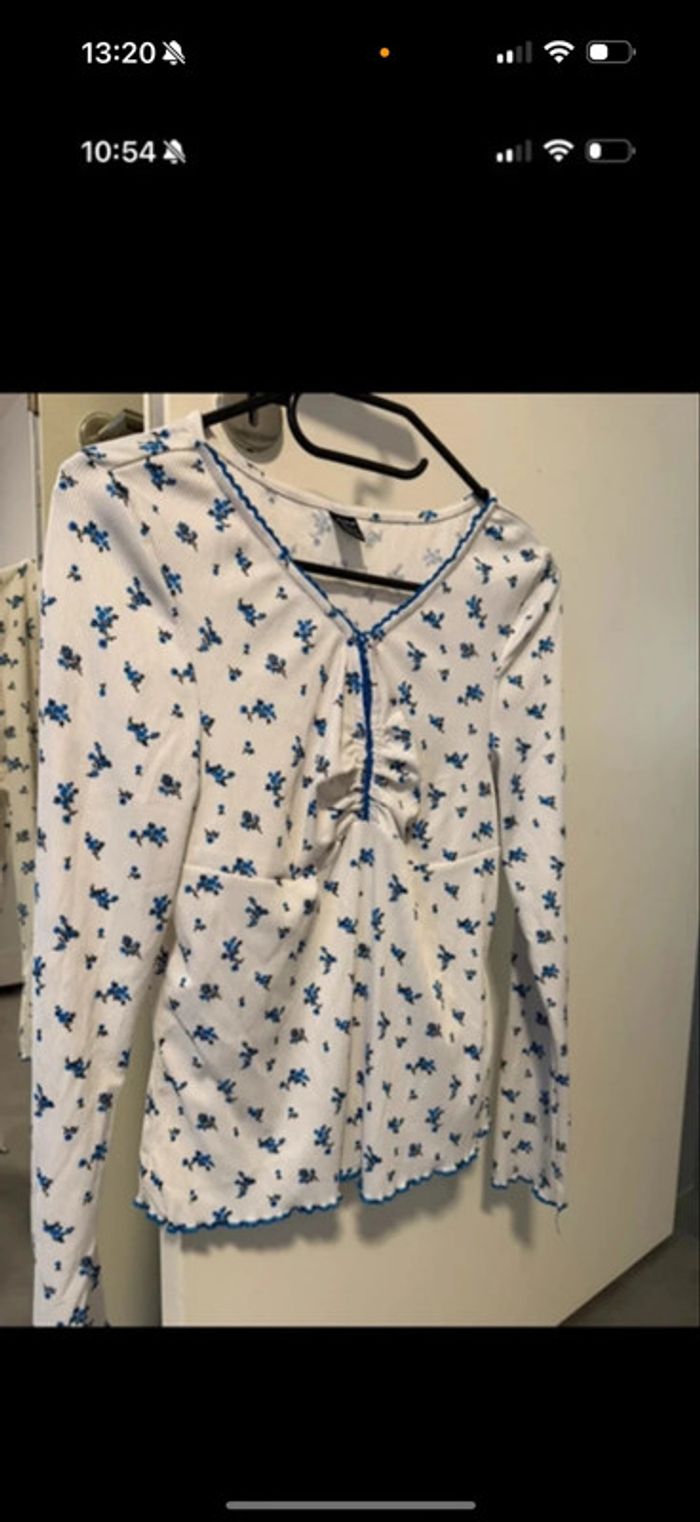 Haut femme fleuri shein taille M