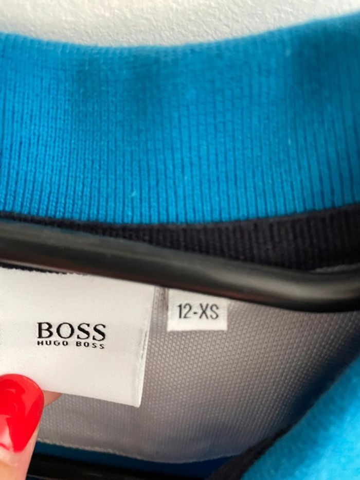 Polo Hugo Boss bleu 12 ans - photo numéro 3