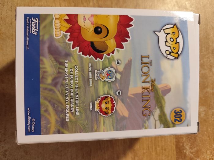 Funko pop ! The lion King - Le roi lion - Disney - Simba 302  TBE - photo numéro 3
