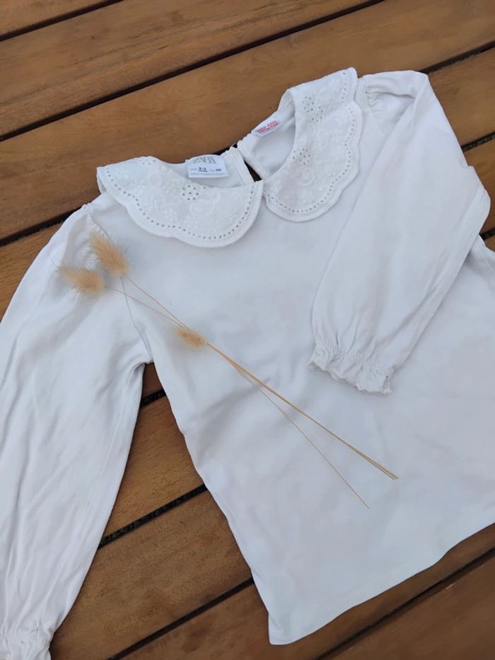 Haut à volants bébé fille zara - photo numéro 2