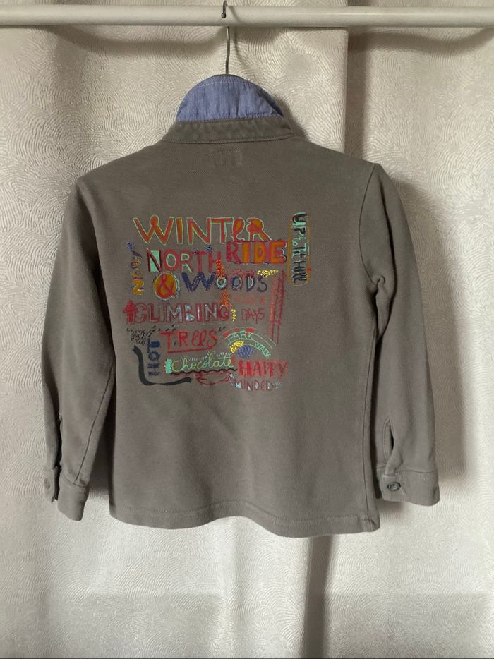 T-shirt polo gris ml 3 ans Marese - photo numéro 3