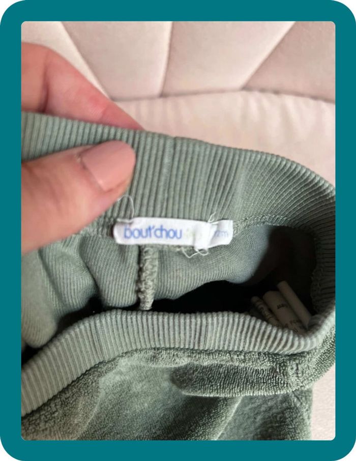 Pantalon confort 100% coton éponge 12 mois - Bout'chou - photo numéro 5