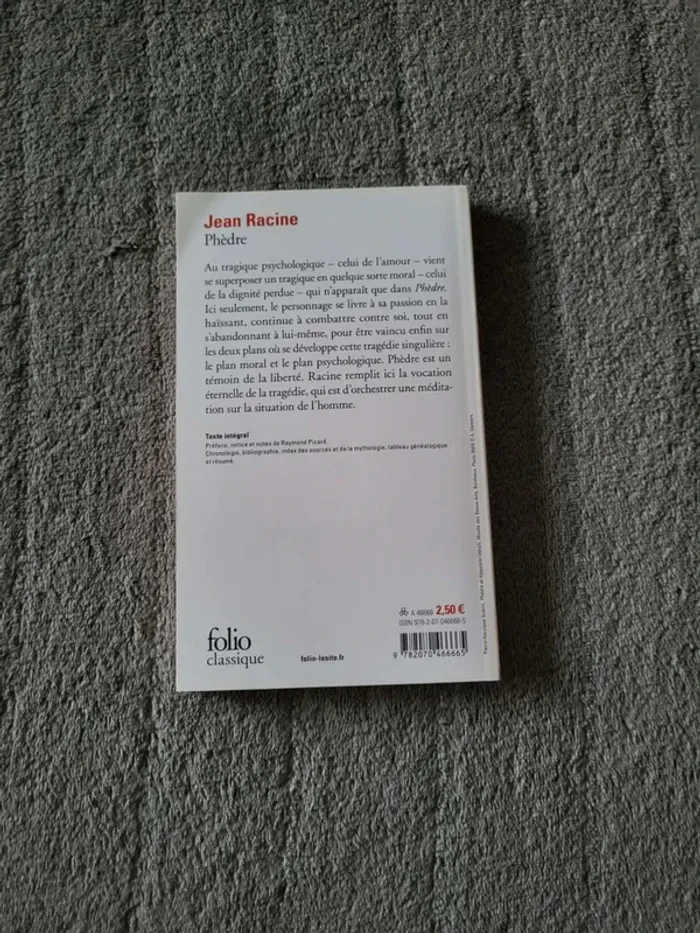Livre  -  Phèdre - de  Racine - photo numéro 2