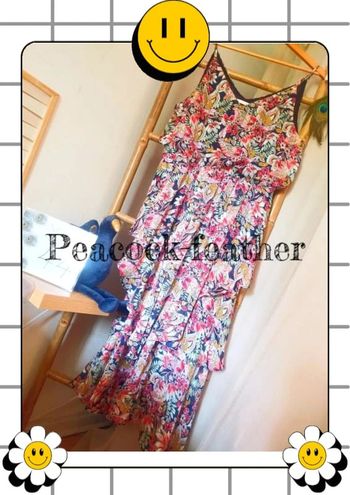 Robe longue fleurie 44 camaïeu