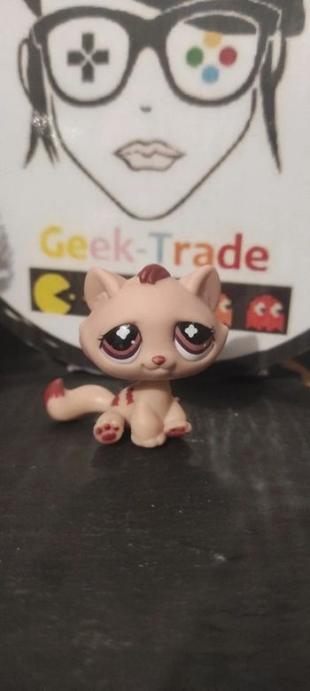 littlest petshop pet shop  lps tabby cat chat de gouttière authentic Monopoly