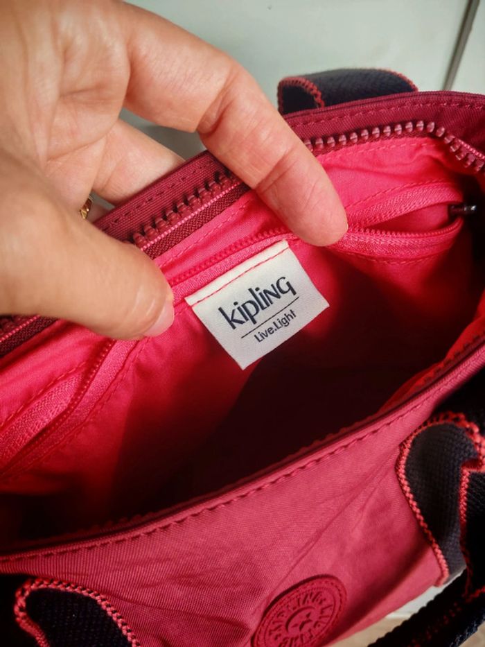 Sac kipling asseni mini neuf bordeaux - photo numéro 8