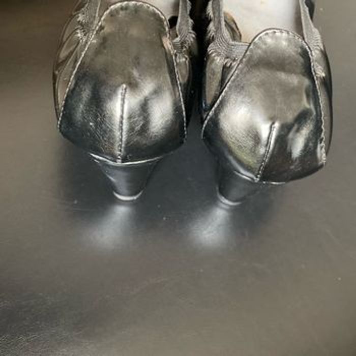 Ballerines vernis noir talons compensés 40 les p’tites bombes - photo numéro 7