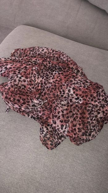 Petit foulard léger léopard