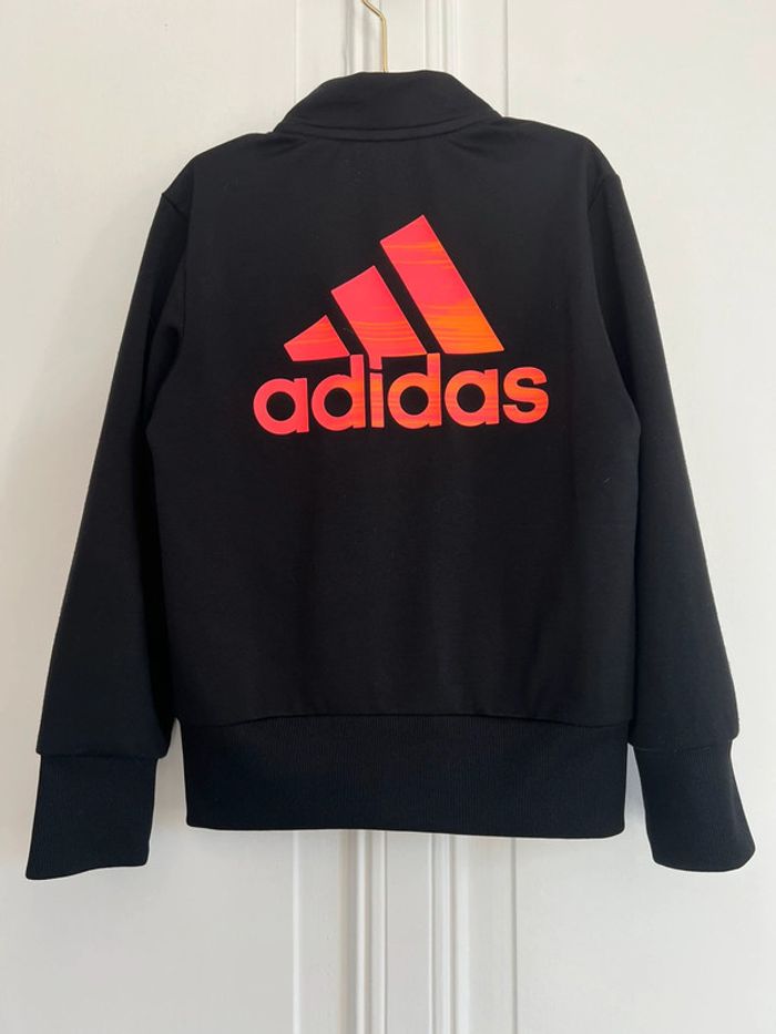 Veste noire et orange adidas 5-6 ans - photo numéro 3