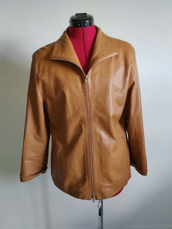 Veste en cuir vintage verra pelle