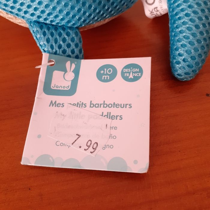 Janod: Doudou/Jouet bain "Petite Baleine "🐳 - photo numéro 6