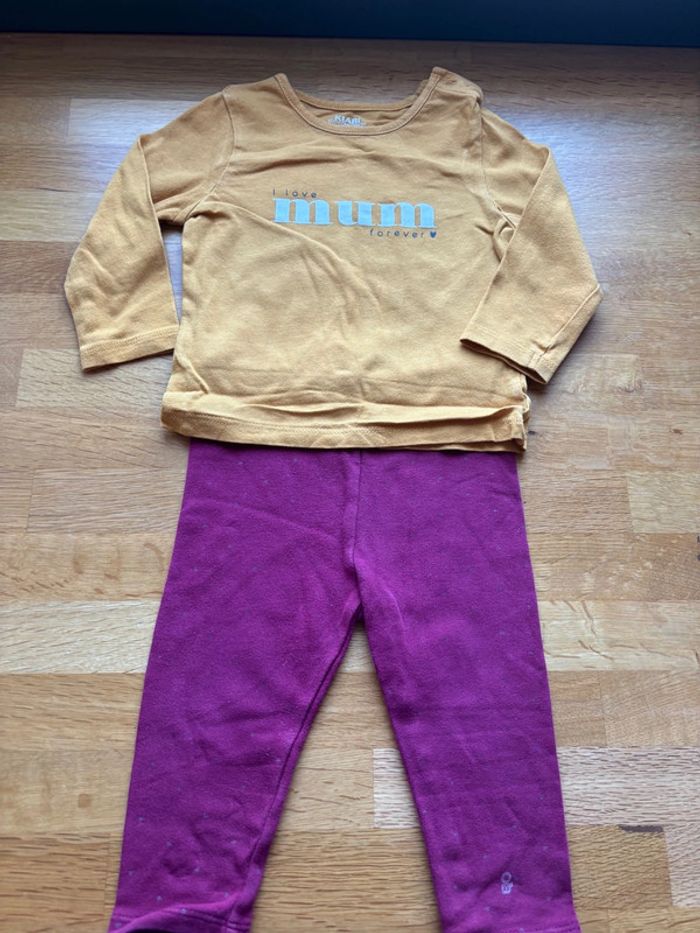 Ensemble Obaibi Kiabi 9 mois fille