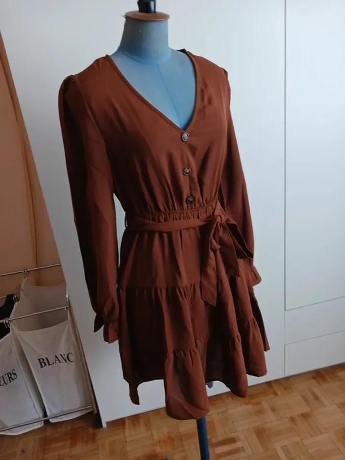 Robe manches longues femme