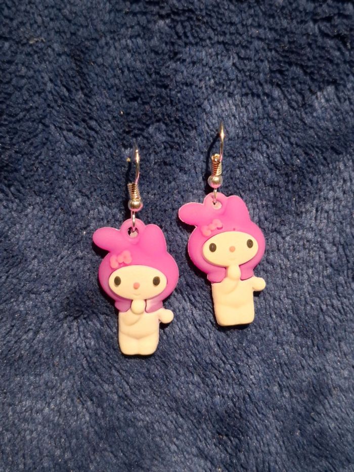 Boucles d'oreilles Kuromi - photo numéro 3