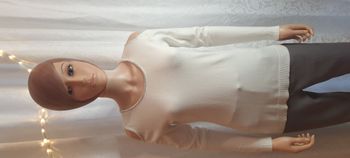 Pull fin créme femme "Evis" taille L