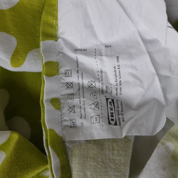 Housse couette seule 110x125 IKEA imprimé hippopotames - photo numéro 2