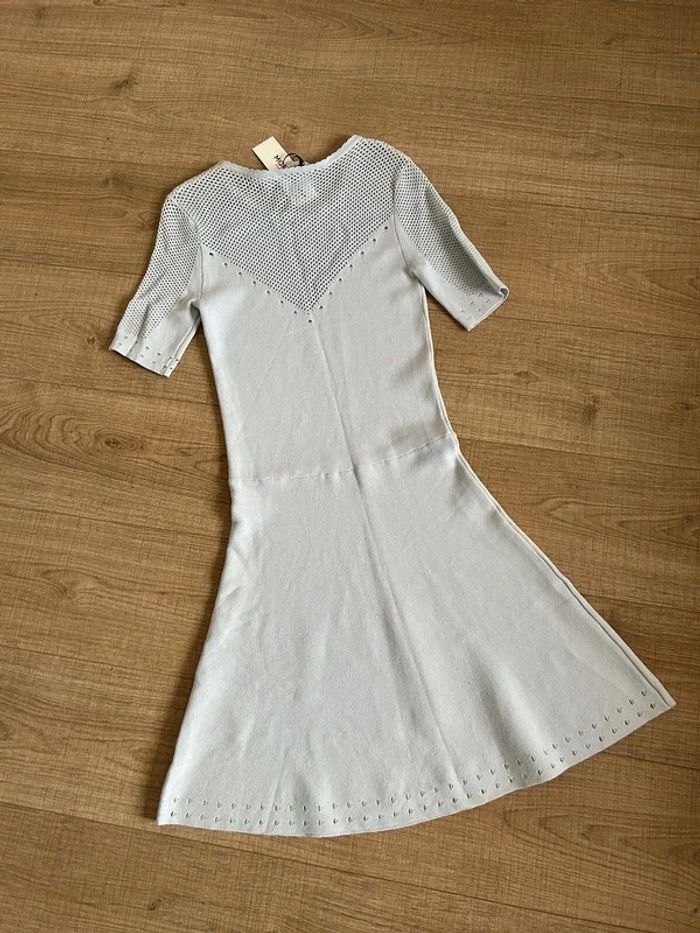 Robe bleue claire neuve à manches courtes Morgan taille XS (valeur 80€) - photo numéro 8