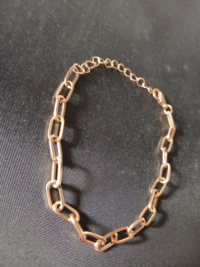 Bracelet doré avec mailles cheval - photo numéro 3