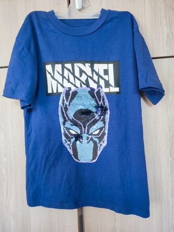 T shirt héro Marvel sequins reversible 8 ans h&m