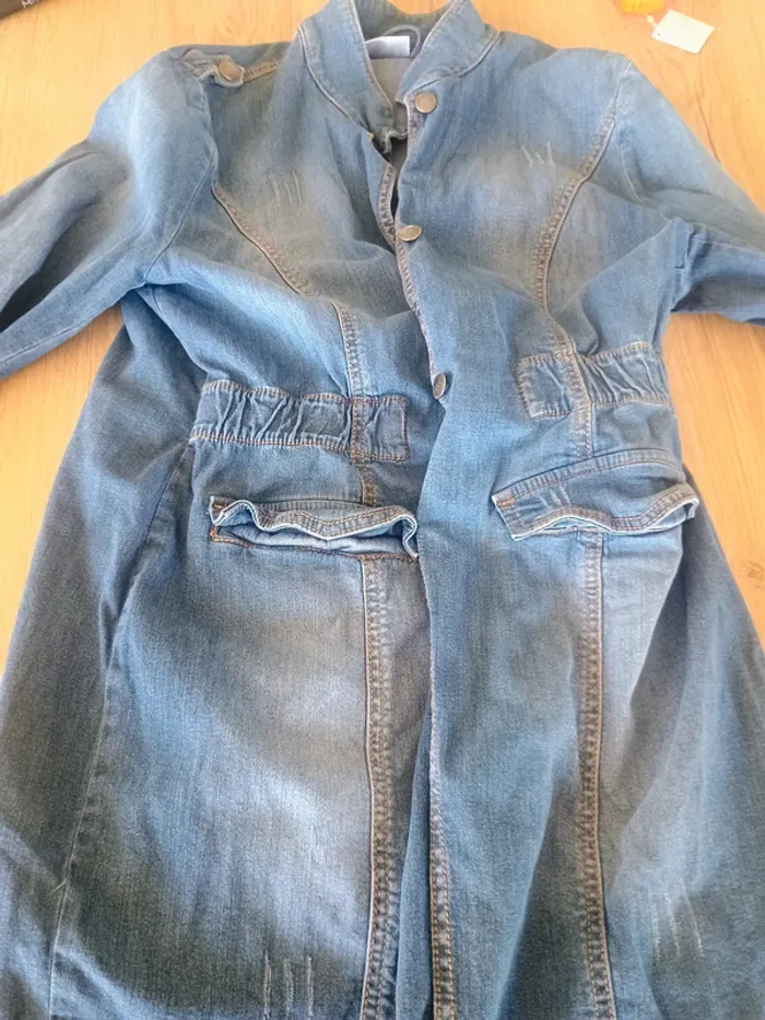 veste longue en jean BPC T42 - photo numéro 3