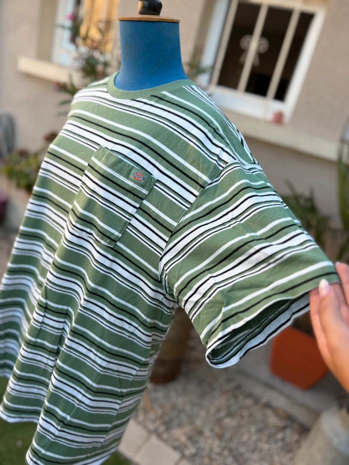 T shirt à rayures Dickies - comme neuf - taille XL/42 - - photo numéro 3
