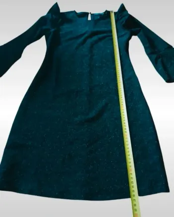 Robe noir argentée brillant taille 36 monoprix