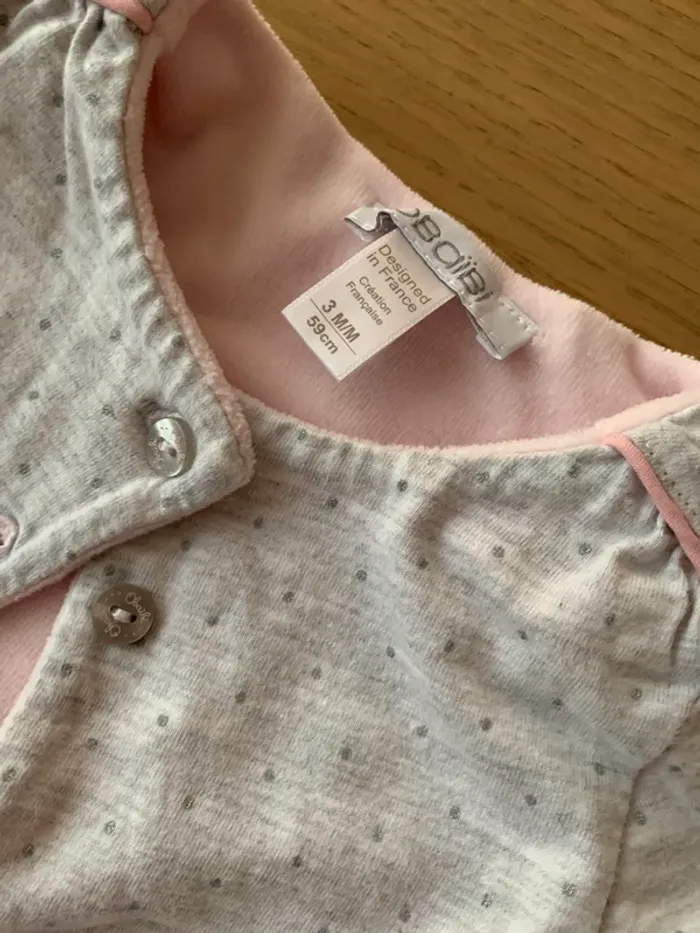 Gilet chaud gris 3m fille - photo numéro 2