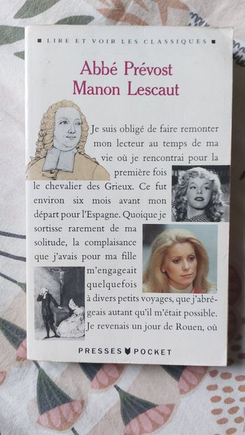 Manon lescaut de l'abbé prevost