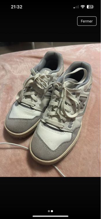 New balance 550 gris et blanc