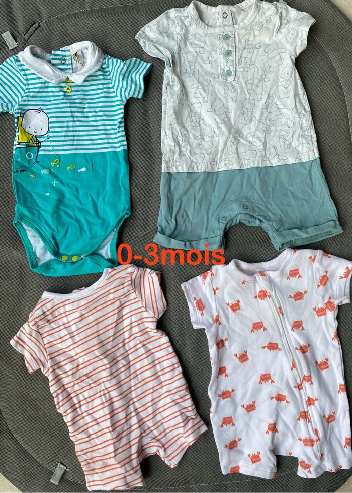 Lots 12 body bébé garçon - photo numéro 2