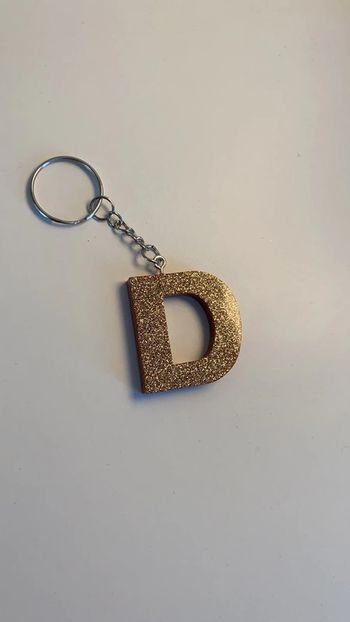 Porte clé lettre D