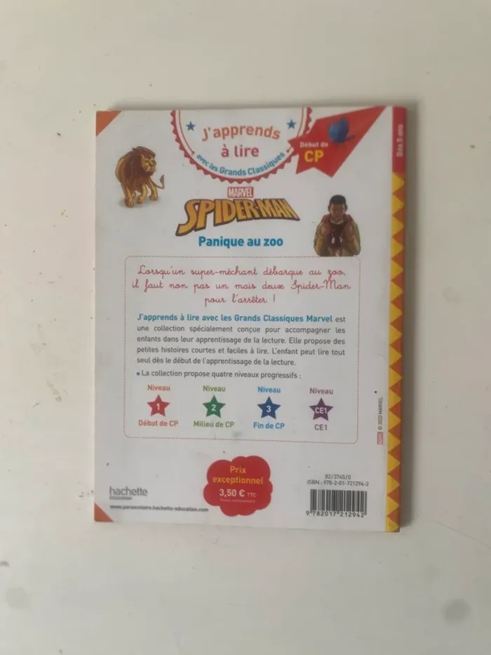 J’apprends à lire - Début CP - Marvel Spiderman - Panique au Zoo - photo numéro 3