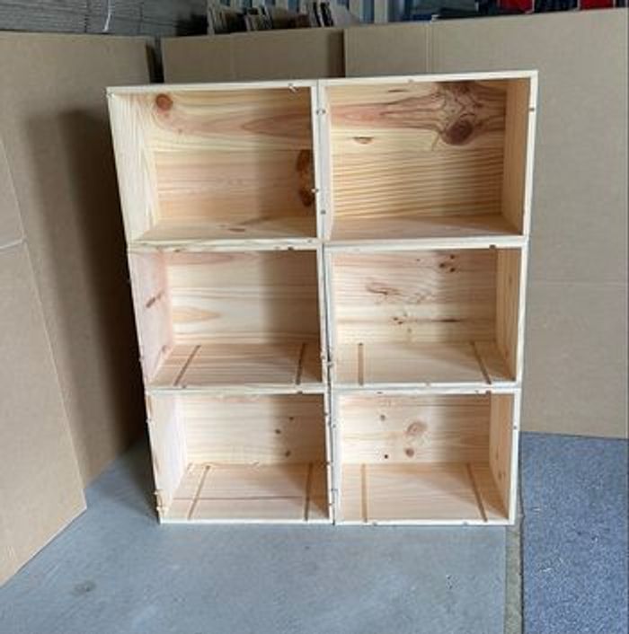 6 caisses de vin en bois - rangement et décoration - photo numéro 1