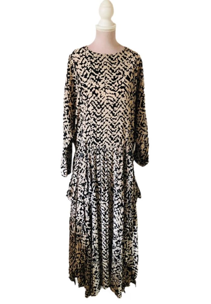 🖤🌿Robe à pans vintage authentique 70s 80s paneled dress🌿🖤 - photo numéro 9
