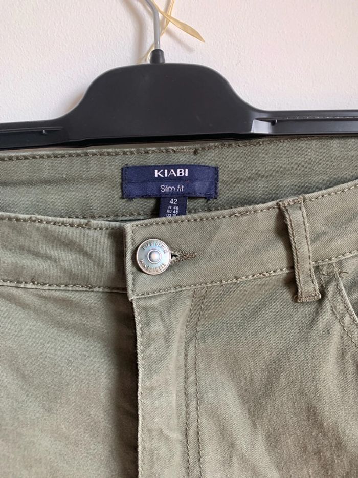 Pantalon kiabi kaki slim - photo numéro 2