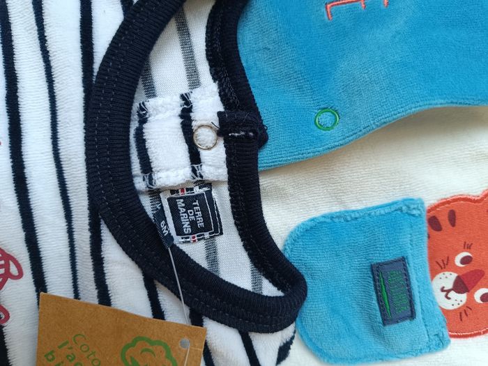 Lot de 2 pyjamas garçon absorba et terre de marin - photo numéro 3