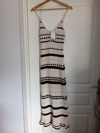 Robe longue crochet