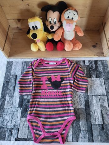 Body manches longues Minnie-Disney-6mois
