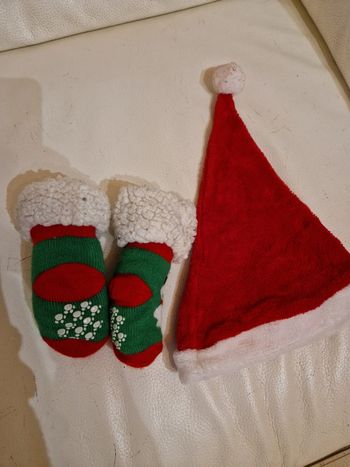 Lot chaussettes chaude et bonnet de Noël