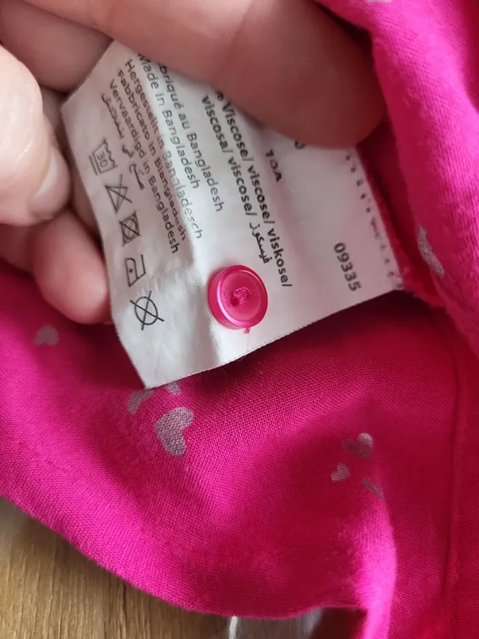 Chemisier fushia cœurs argentés - photo numéro 6