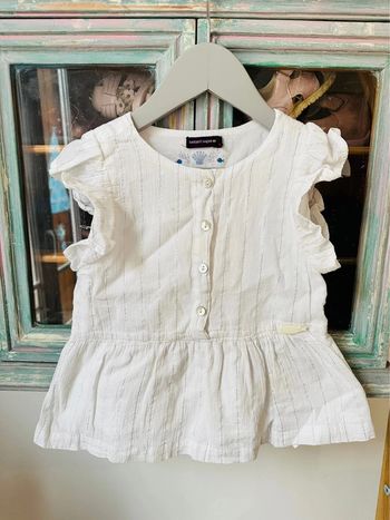 Haut blanc sergent major taille 4 ans