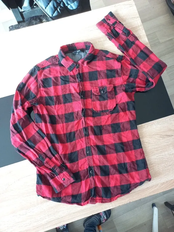 Chemise écossaise homme S - photo numéro 2
