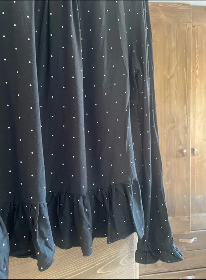 Blouse noire à pois blanc - photo numéro 2